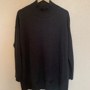 Eileen Fisher merino wool crop turtleneck sweater